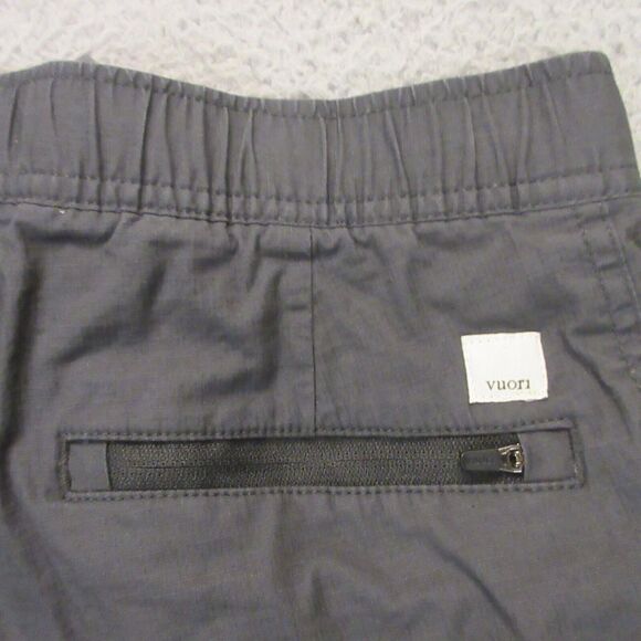 Vuori Womens Wide Leg Ripstop Pants size S Crop Drawstring Charcoal Gray VW416 - Picture 6 of 10